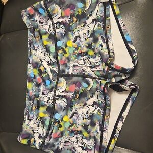 Colorful Abstract Print Shorts